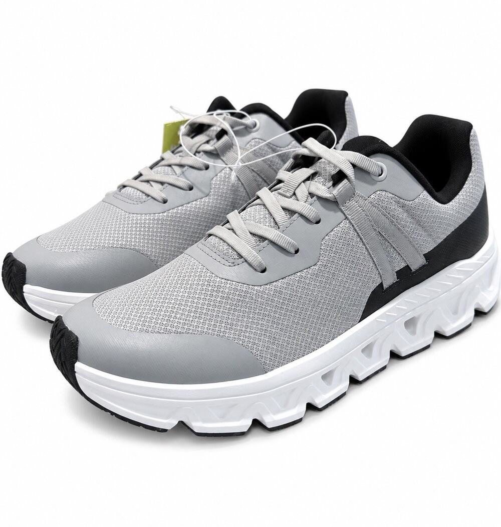 All in Motion Kenji Men’s Size 10 Gray Black Athletic Sneakers Shoes New